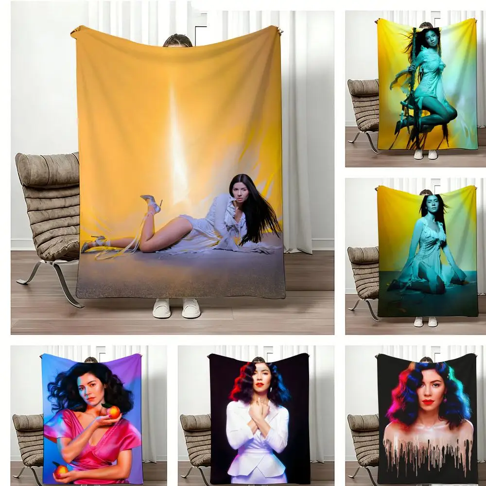 Famous person M-MARINAS Throw Lightweight 240g Flannel Blanket Soft Skin-friendly for Summer Cooling