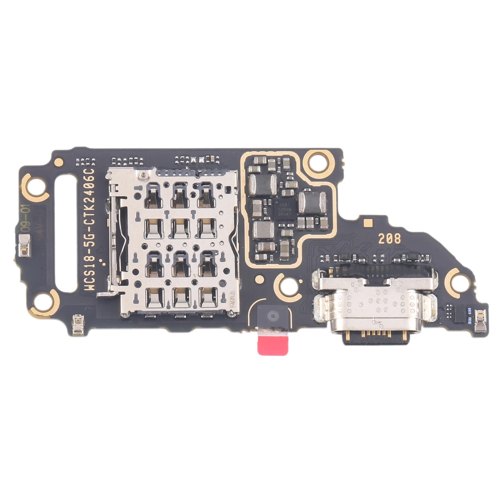 vivo V30 Original SIM Card Reader Board Original Replacement Spare Part