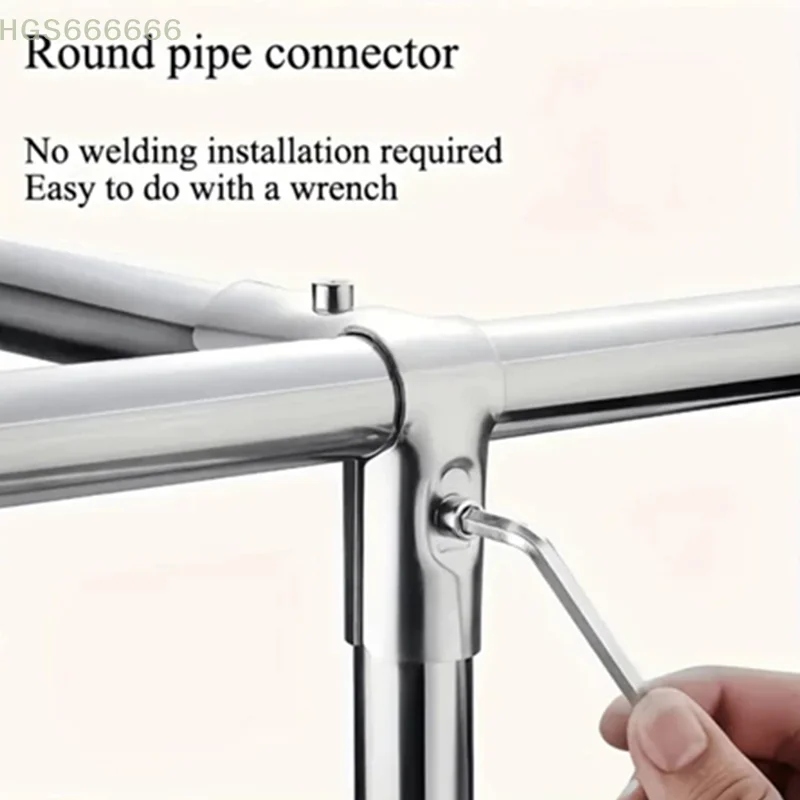 Metal Tube Connectors, 5/10 pack, 25mm,  For Pipe Rod Support