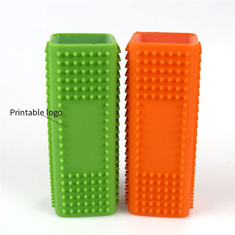 

Solid Color PP Silicone Pet Hair Remover Brush Small Hollow Cleaner Tool for Cat Silicone Pet Hair Removal Tool