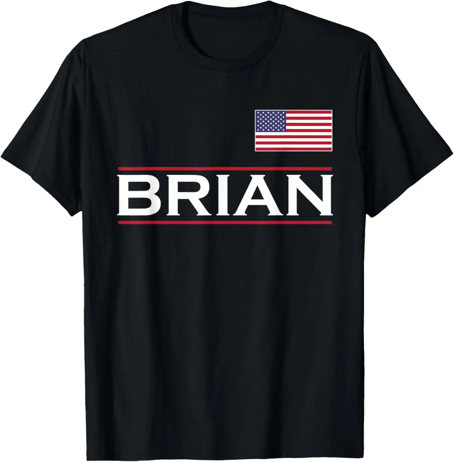 

Футболка с персонализированным именем BRIAN, забавная идея подарка на день рождения