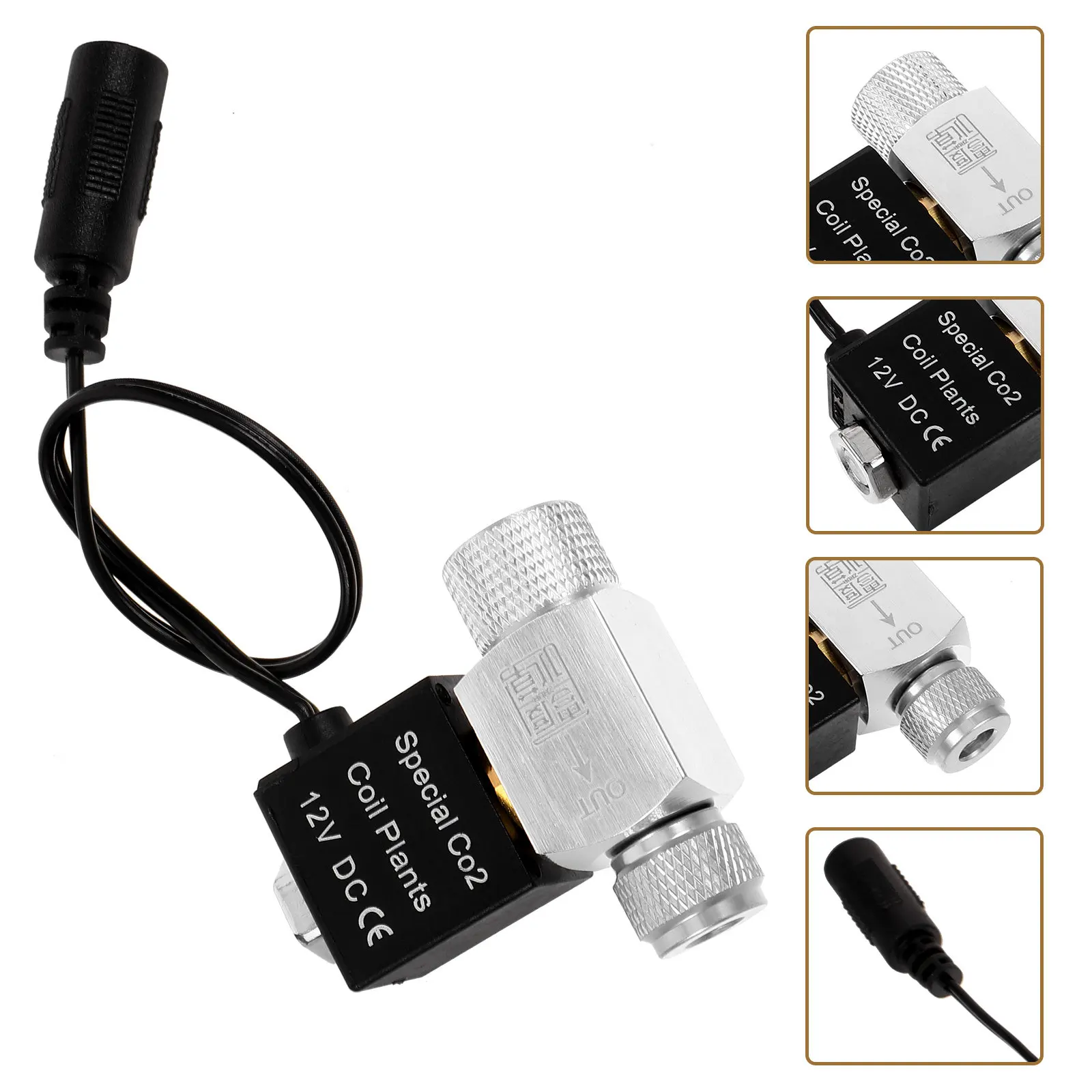 

Автоматический электромагнитный клапан-регулятор CO2 для аквариума, бытовой магнитный клапан для подачи воздуха, аксессуары для аквариумов