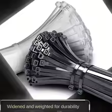 Self-locking cord ties fastening cables