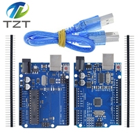 high quality One set UNO R3 CH340G+MEGA328P Chip 16Mhz TZTrduino UNO R3 Development board + USB CABLE