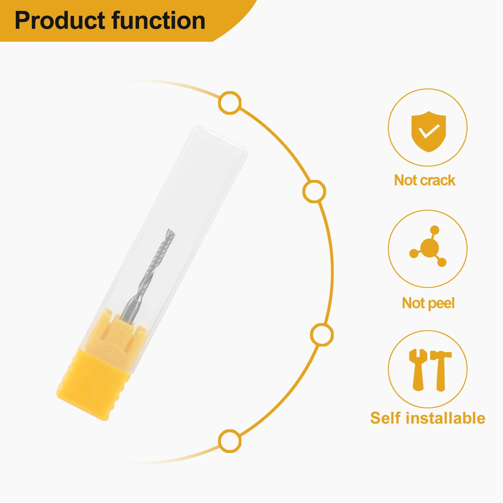 

XFDZ 2 мм x 15 мм твердосплавная спиральная концевая фреза с одной канавкой, фреза с ЧПУ
