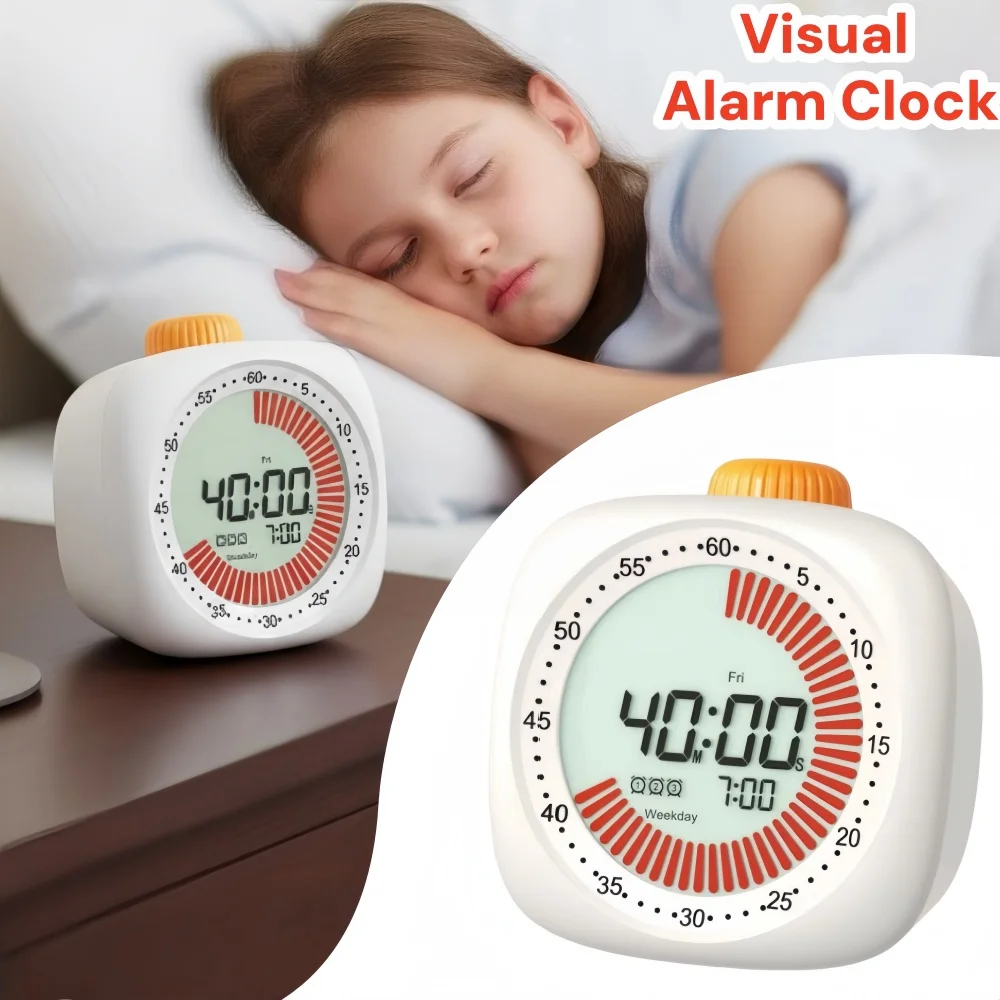 Child Electronic Alarm Clock Date Temperature Function Children's Bedroom Clock Home Offices Desktop Clock Desk Decor