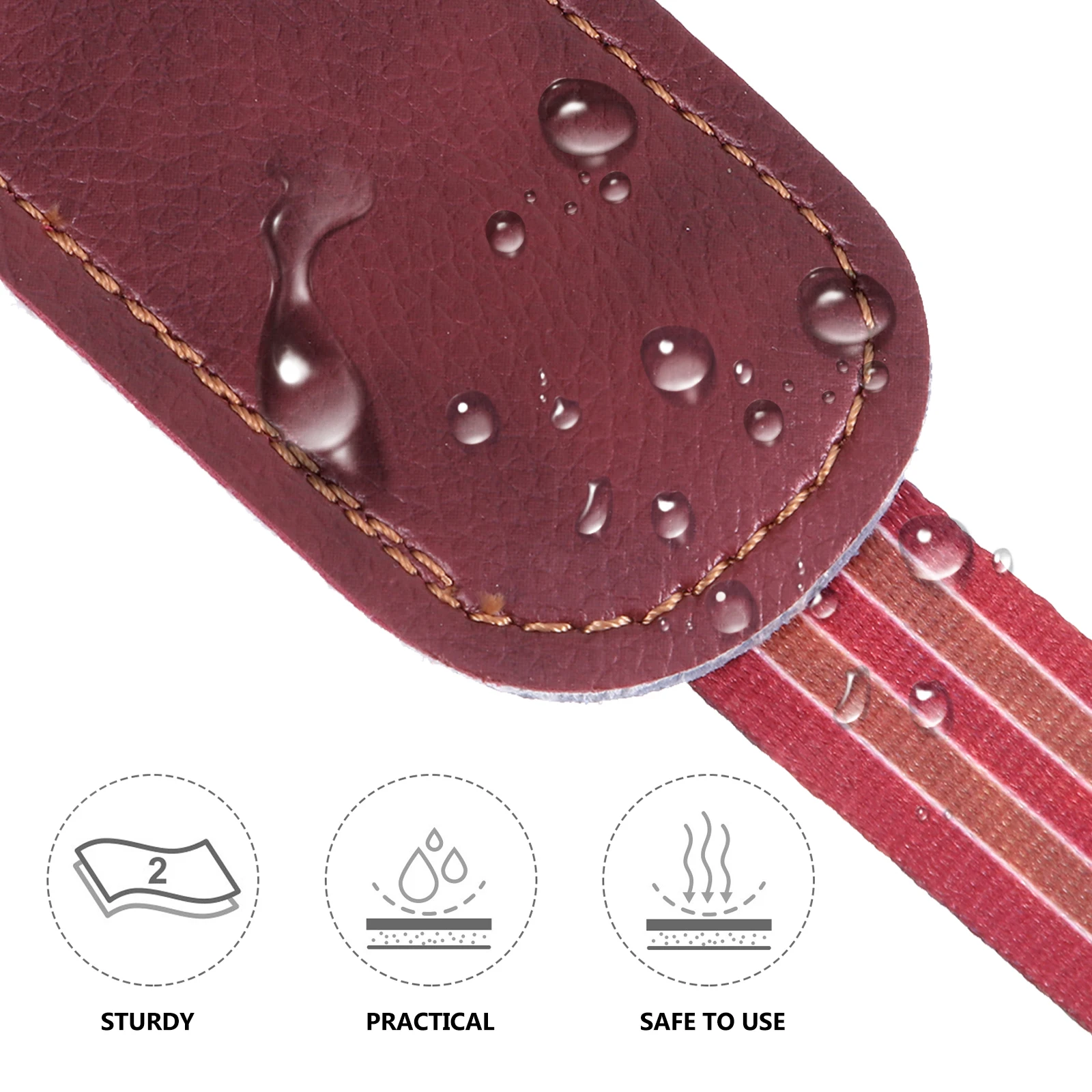 

Double Hook No Drill Ukulele Belt Strap No Drill Adjustable PU Shoulder Belt Fit Various Styles Guitar Accessories
