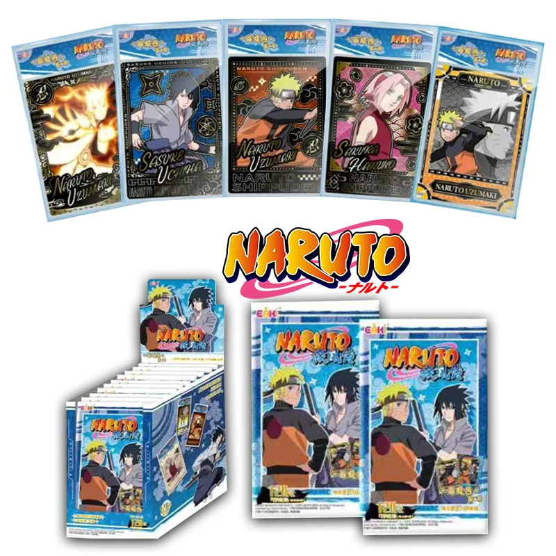 

Подлинная коробка для карт Наруто, аниме-фигурка, карта с карточками, кирпичи, коллекция Саске, флэш-карта, игрушка, подарок на день рождения, Рождество для ребенка