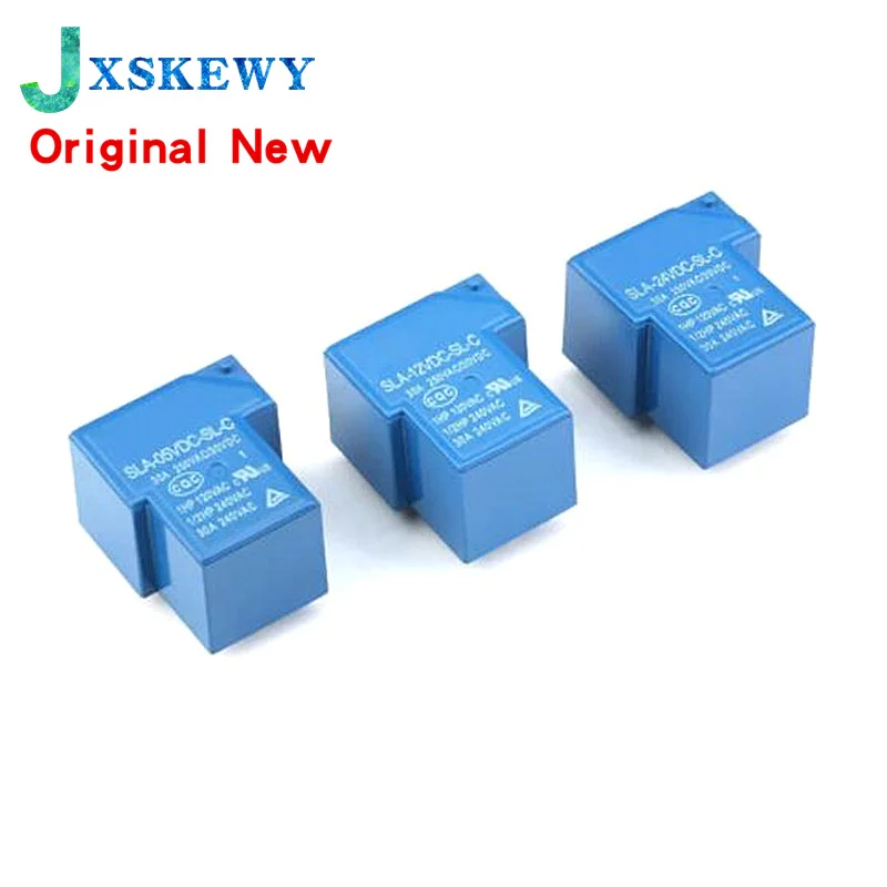 1PCS Power Relay SLA-05VDC-SL-C SLA-12VDC-SL-C SLA-24VDC-SL-C 5V 12V 24V 30A 6PIN T90 4PIN