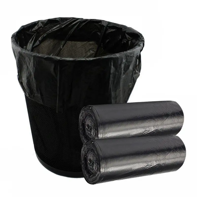 Household Black Thickening Garbage Bag For Bathroom Disposable Hand Carry Large Kitchen Waste Black Plastic Bags Home Clean Bag