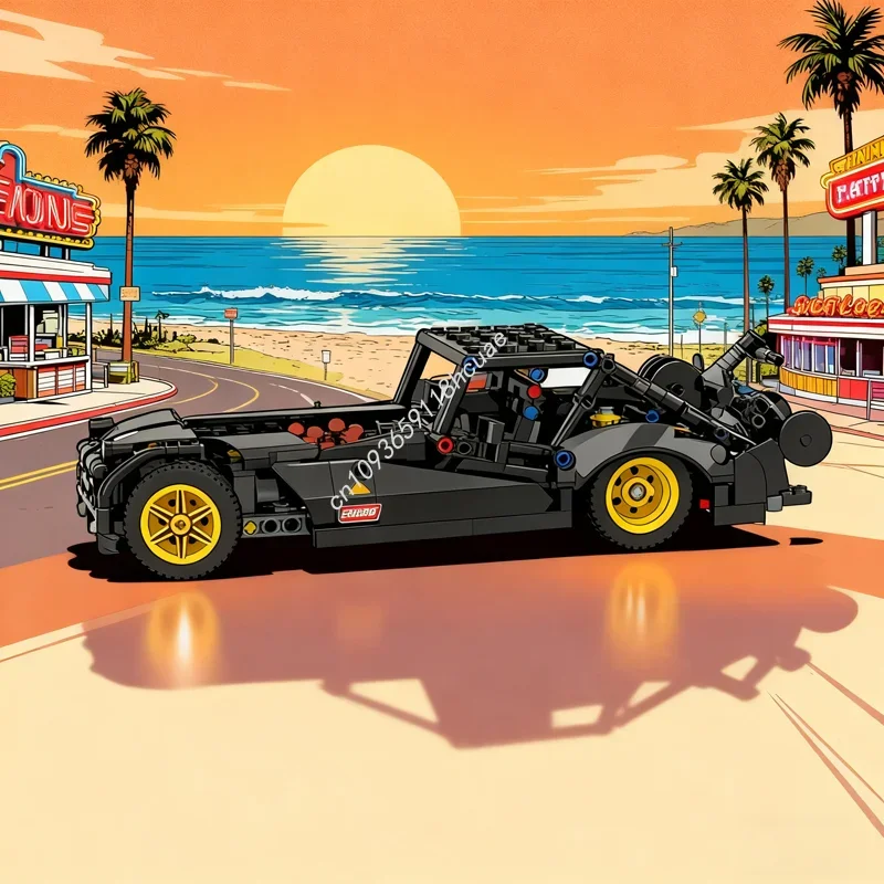 

654pcs MOC Bugatti Delahaye Edition Technical Model Building Blocks Toy Construction Creative Christmas Gift Idea Brick