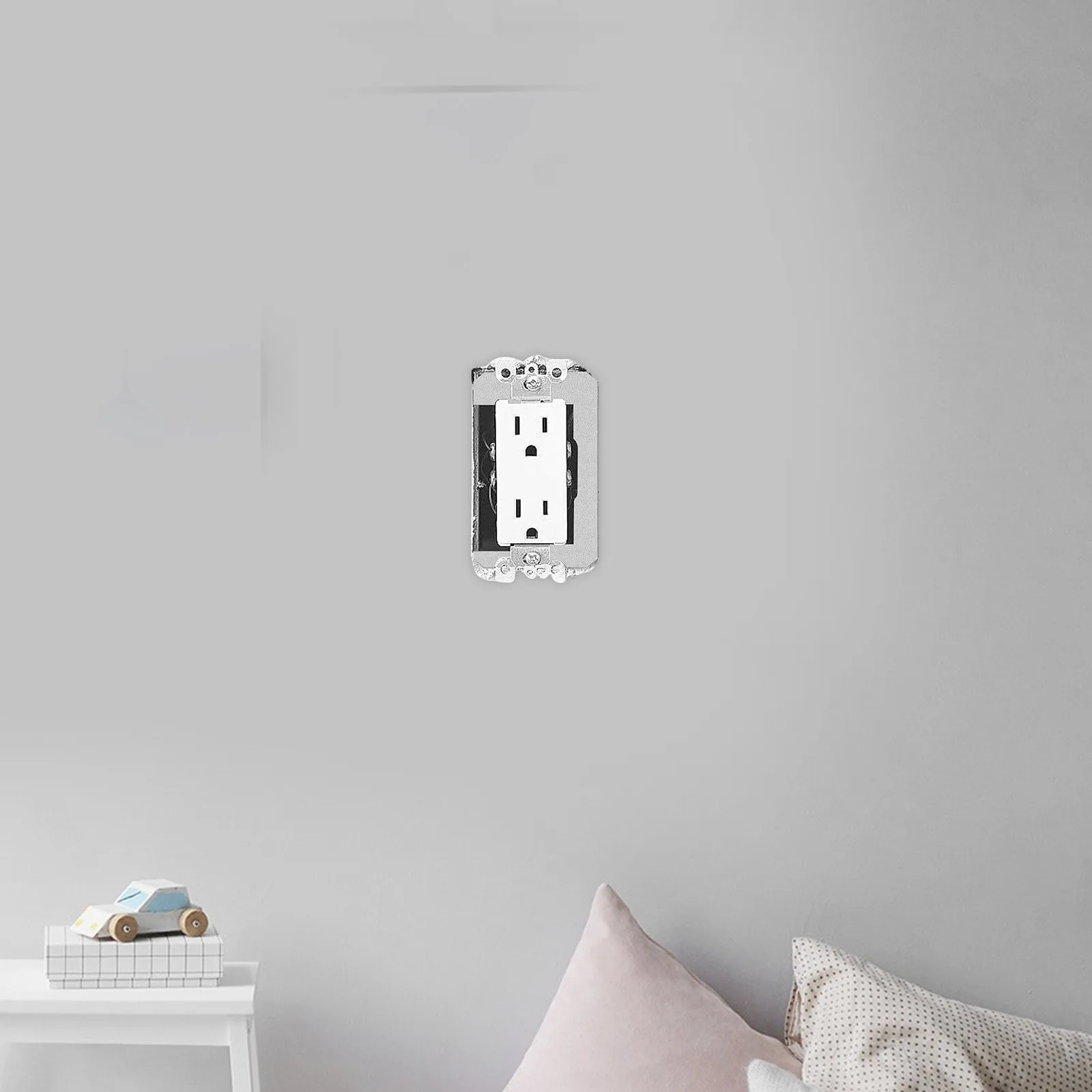 

10Pcs Metal Wall Plate Spacers Electrical Outlet Cover Leveler Switches Receptacle Shims Flush Installation Home Decor