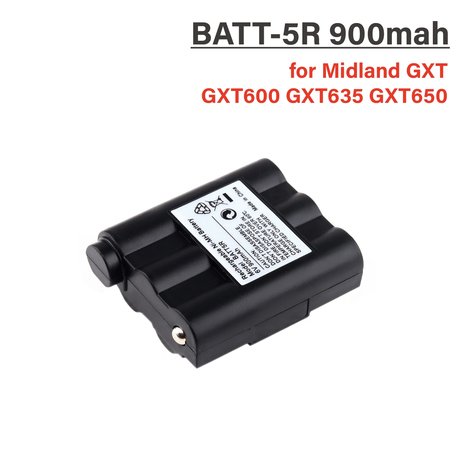 BATT5R 6V 900mAh Battery for Midland G7 Midland G9 Midland GXT series GXT600 GXT635 GXT650 BATT-5R AVP7GXT Ni-MH battery