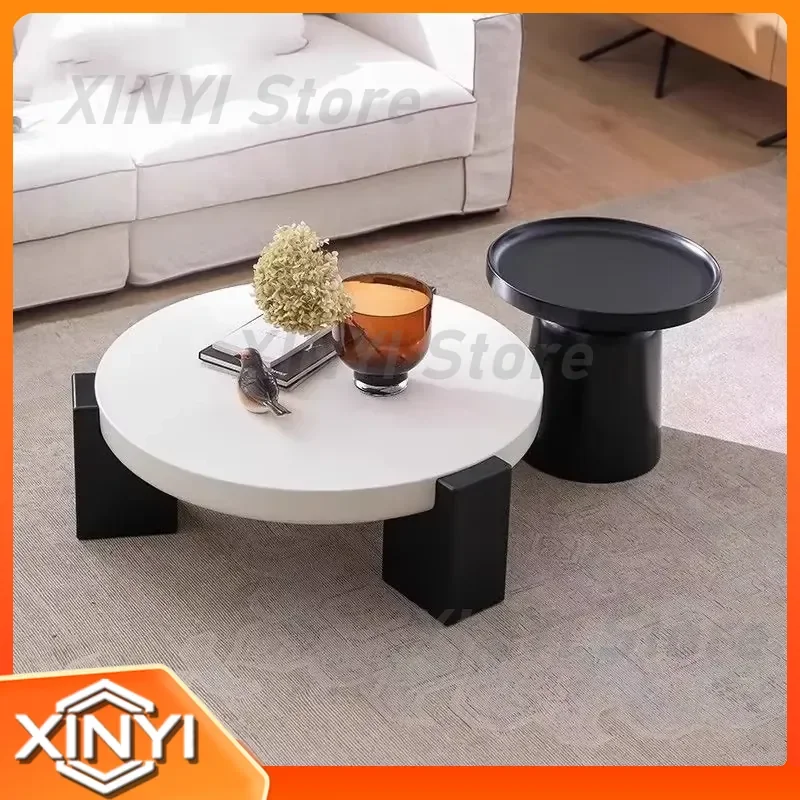 Mid Century Modern Coffee Table for Living Room Minimalist Round Trendy Table Basse European Classic Furniture Home Decor