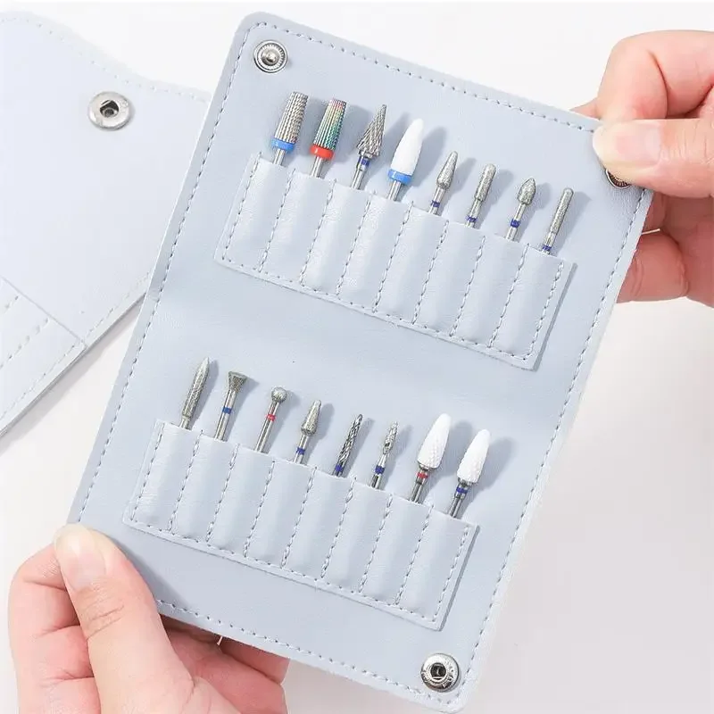 10/16 Slot Nail Boor Organizer Bag MillingTool Display Slijpbits Container Lege Nagelboor Opslagpakket Houder