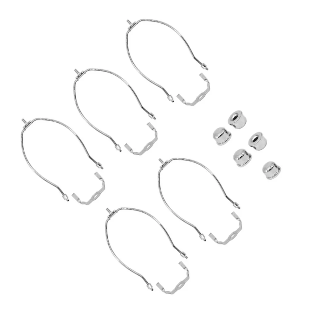 5pcs Lamp Parts For Lighting Fixtures, Electroplated Stands Compatible With Table And Floor Lamps, For DIY Furniture Decor
