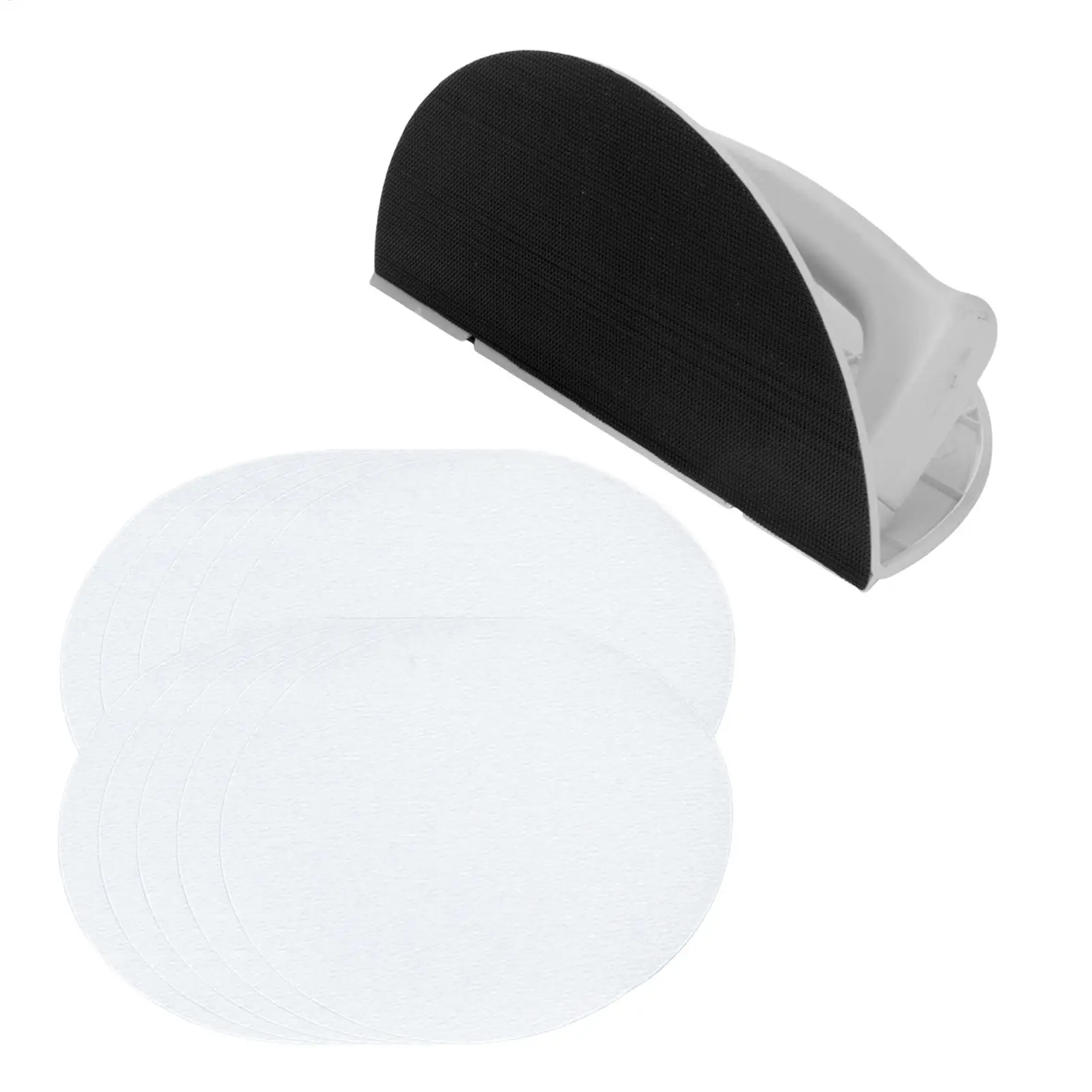 Outil multifonctionnel de ponçage d'angle Semi-circulaire, support de papier de verre d'angle, outil de polissage de mastic auto-adhésif haut de gamme