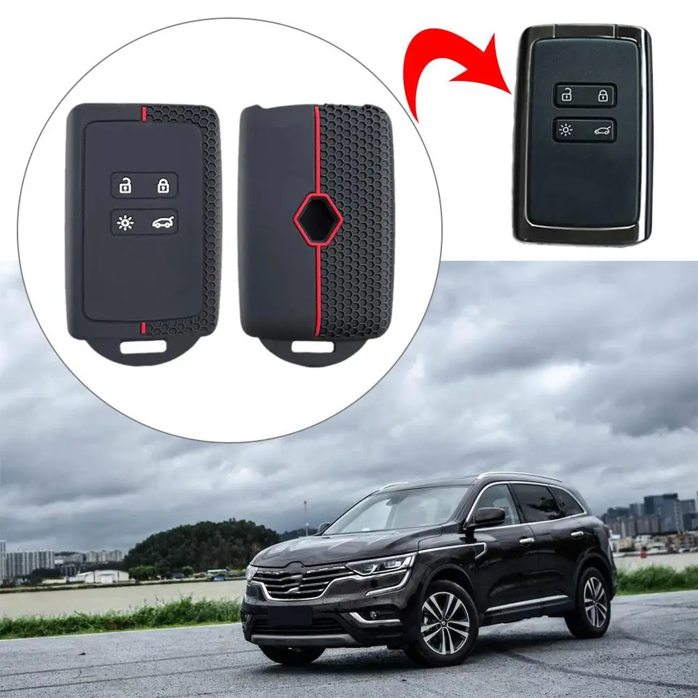 غطاء حافظة مفاتيح سيليكون للسيارة لرينو ، أوستنال ، كادجار ، كليو ، ميجان ، كابتشر ، أركانا ، كوليوس ، زوي ، مناظر خلابة ، داسيا ، سانديرو ، منفضة