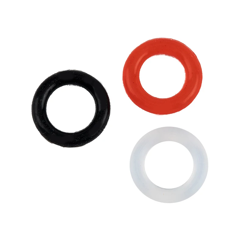 Amortecedores de borracha para interruptor de anel o, 120 peças, absorção de choque, silêncio sob tampas de chave para teclado mecânico mx, vermelho claro e preto