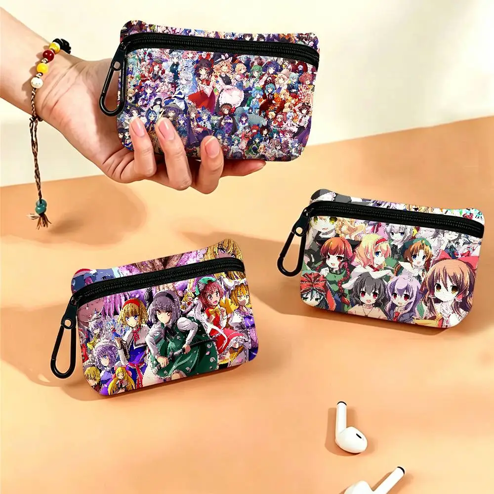 Classic T-Touhou P-Project Wear-resistant Oxford Cloth Coin Purse Portable Backpack Hanging Card Storage Bag