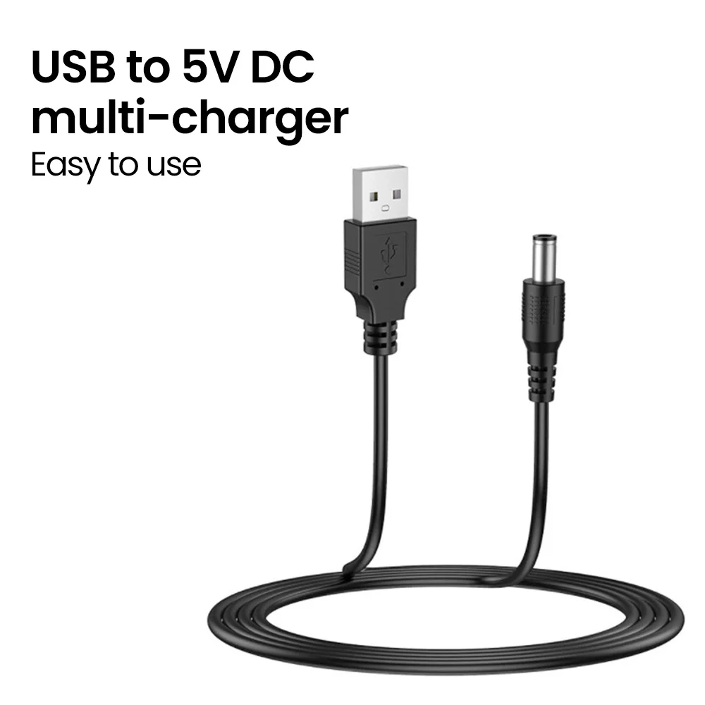 Olaf USB To DC Power Boost Cable USB to DC 3.5mm Power Cable USB A to 3.5 Jack Connector 5V Power Supply Adapter For Wifi Router