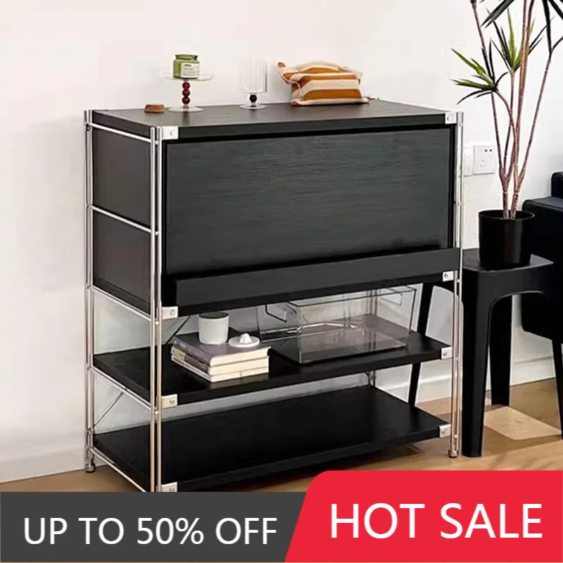 Wooden Storage Holders Living Room Aesthetic Racks Modern Floor Organizers Multifunctional Home Shelves Bedroom Decoration