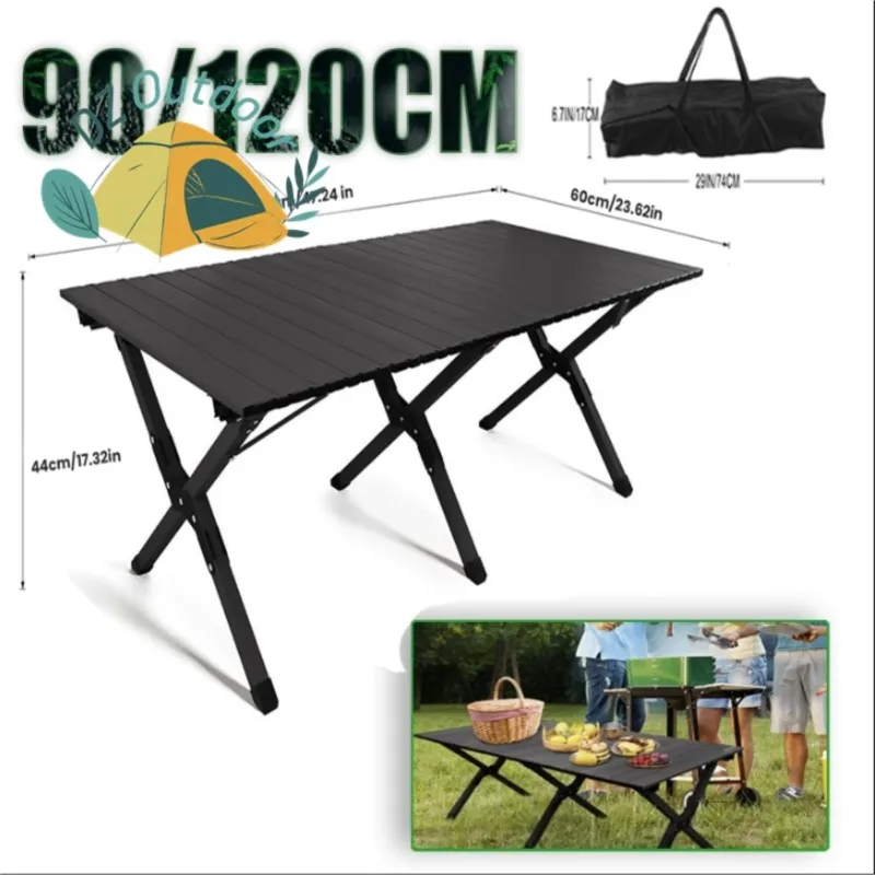 

DZ Lightweight Folding Stove table Camping multifunctional Backpack roll table adjustable Desktop burner bbq table