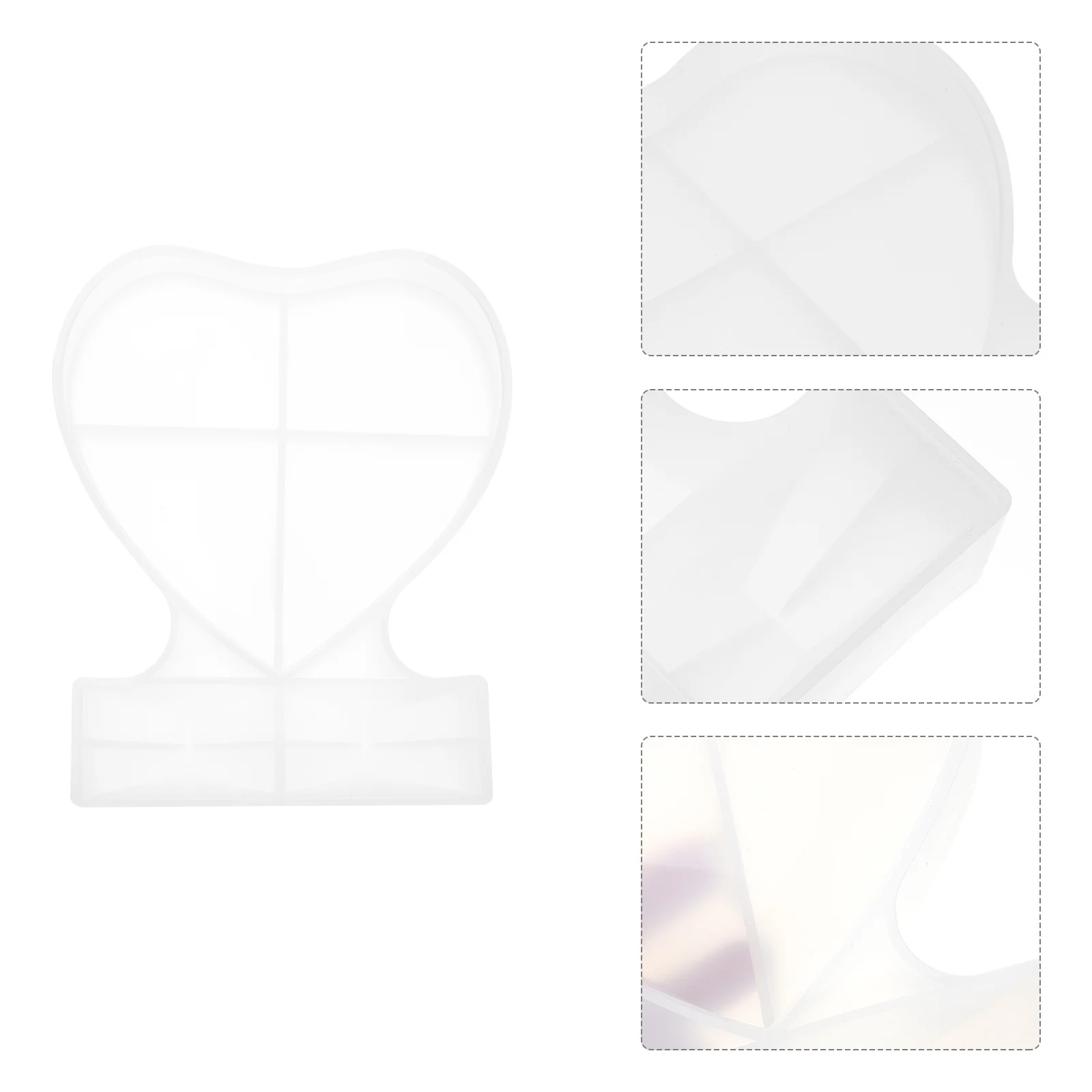 1Pcs Heart Shaped Photo Frame Silicone Mold for DIY Crafting Safe Material Durable Design Romantic Decoration Tool