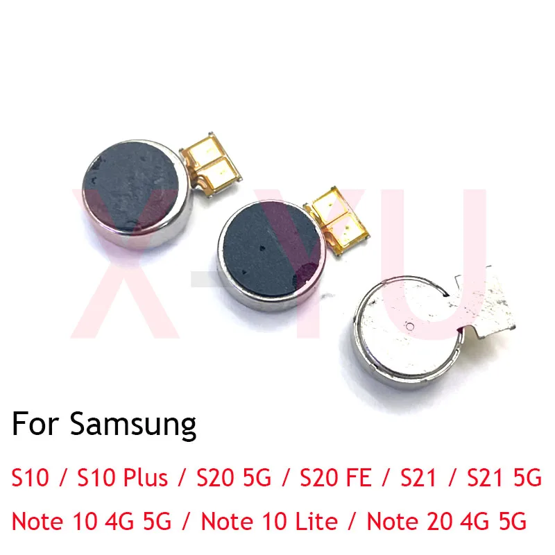 For Samsung Galaxy S10 S20 S21 Plus FE S10+ Note 10 20 Lite Vibrator Module Flex Cable Vibration Motor Repair Parts