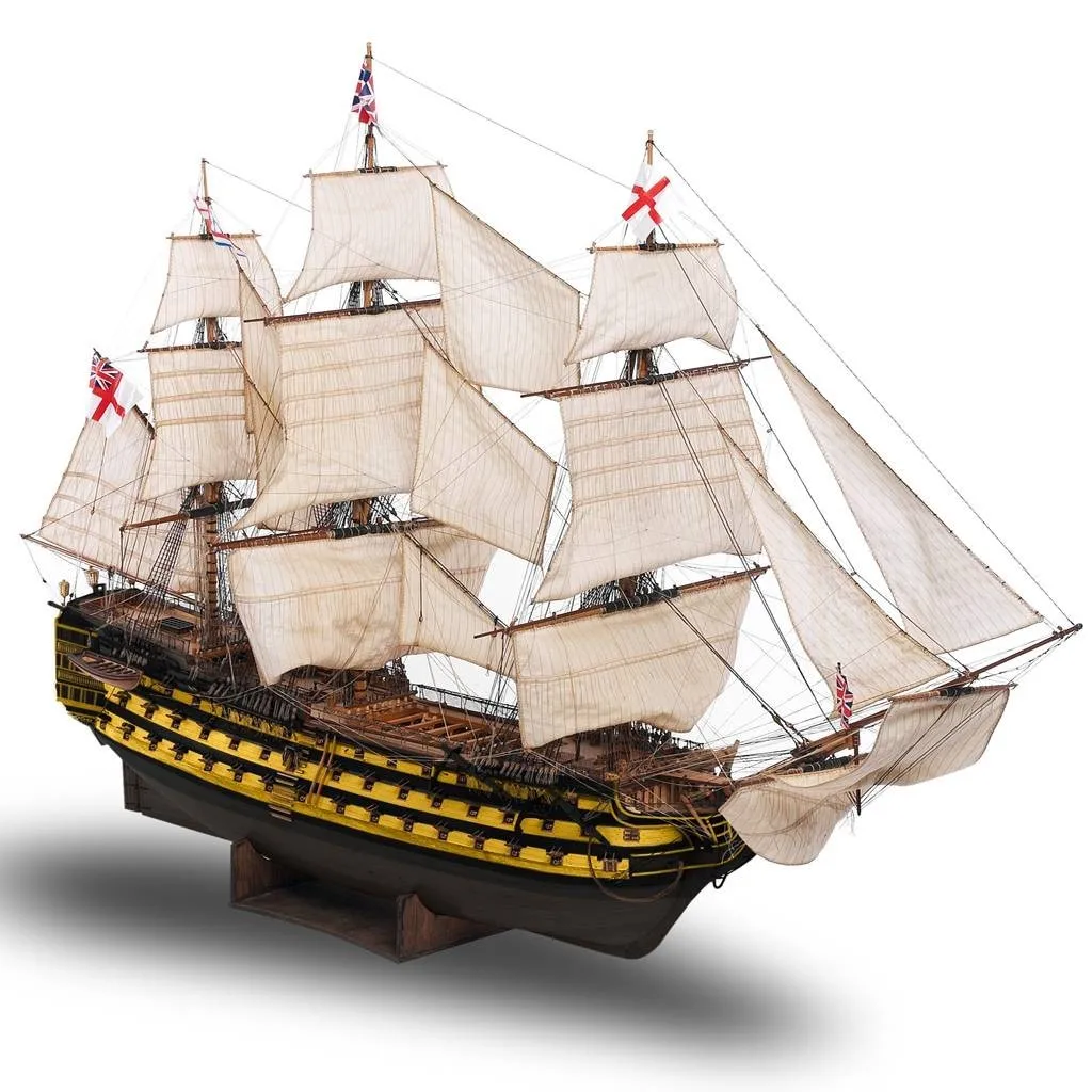 Scale Model HMS Victory Ship Model kits Simple Structure Version Sailbot kit Hands Practice Model Building