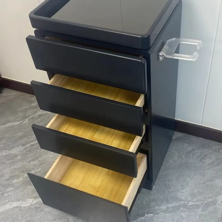 Yicheng Beauty Wholesale Tool Cabinet for Ironing and Dyeing in Salon and Barbershop Four Drawer Lockers Salon Cabinet for Sale