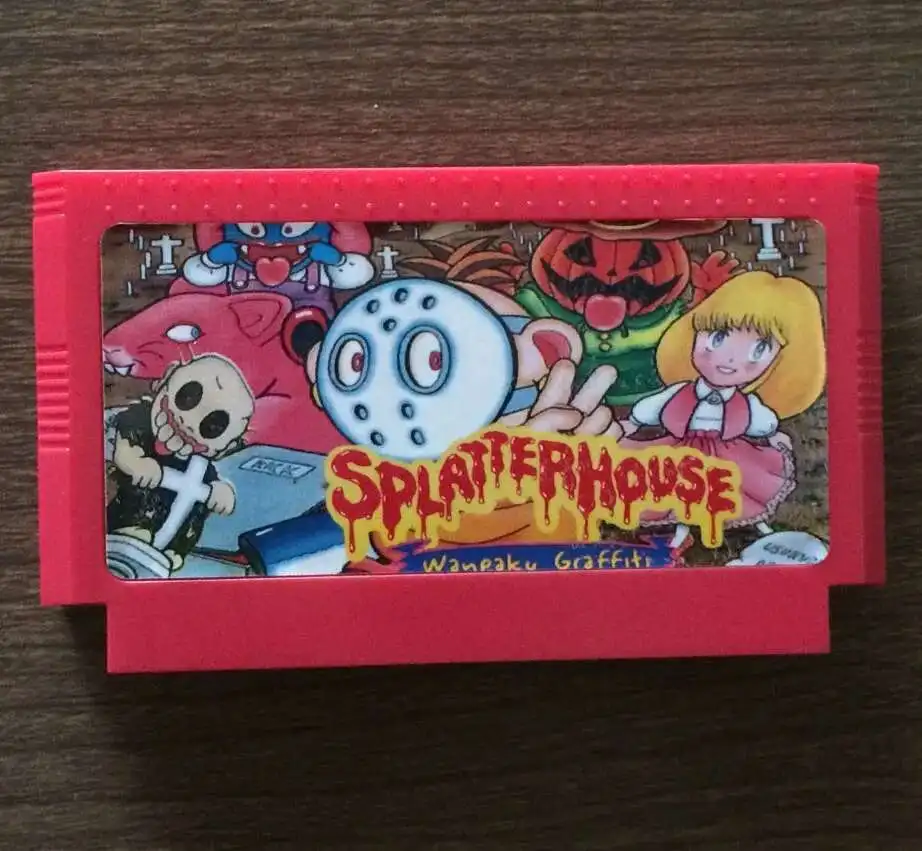 Tarjeta de juego Splatter House de 60 pines para reproductor de juegos Subor de 8 bits