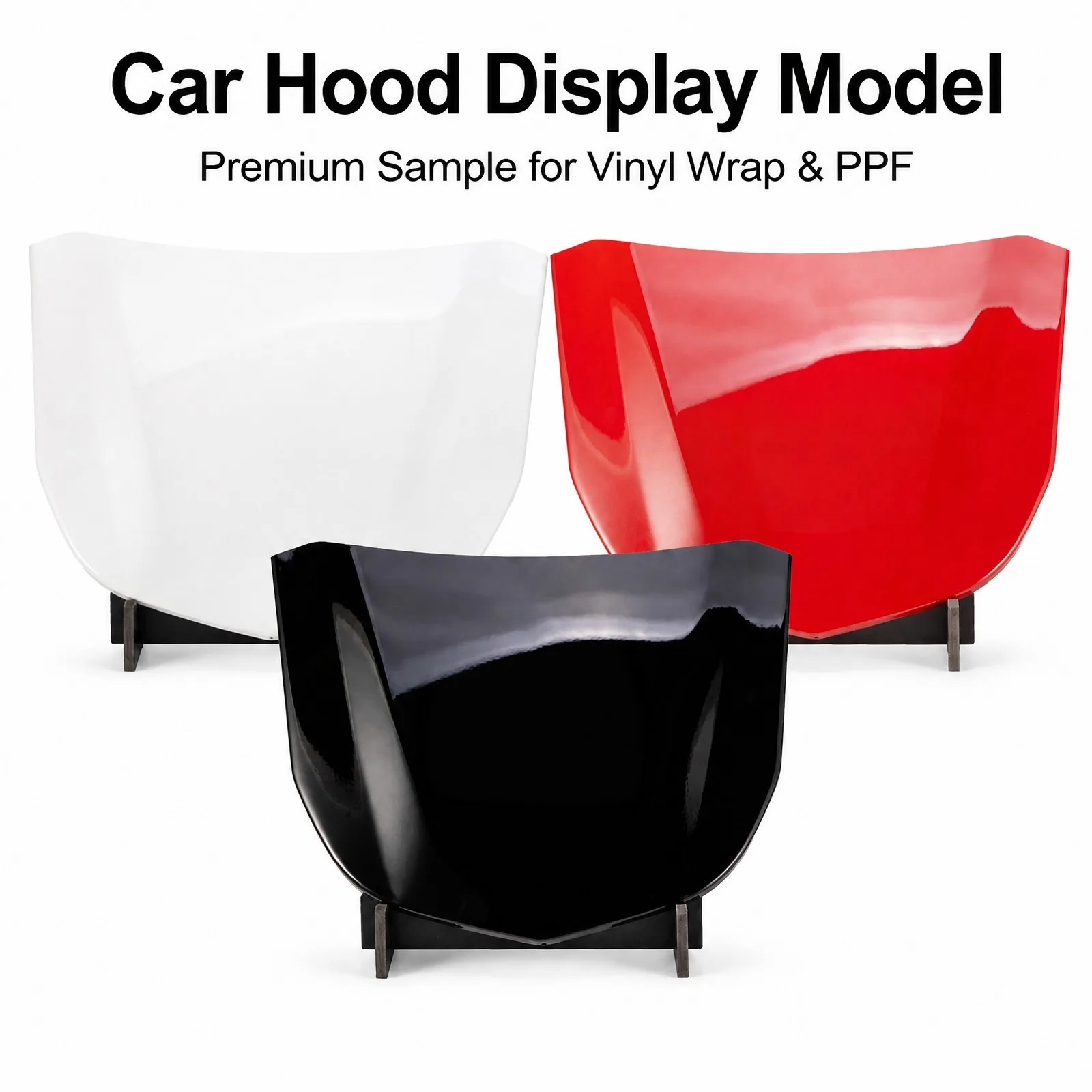 PPF Practice Panel Car Hood Bonnet Vinyl Wrap Clear Bra Demo Board Paint Protection Film Training Steel Mini Install Tool Kit