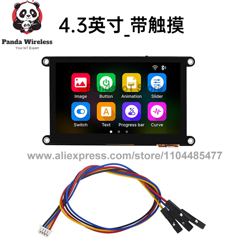 ESP32 Development Board TFT Module WiFi Bluetooth With 2.8 3.2 3.5 4.5 5 inch LCD Touch Screen for Arduino Acrylic Case