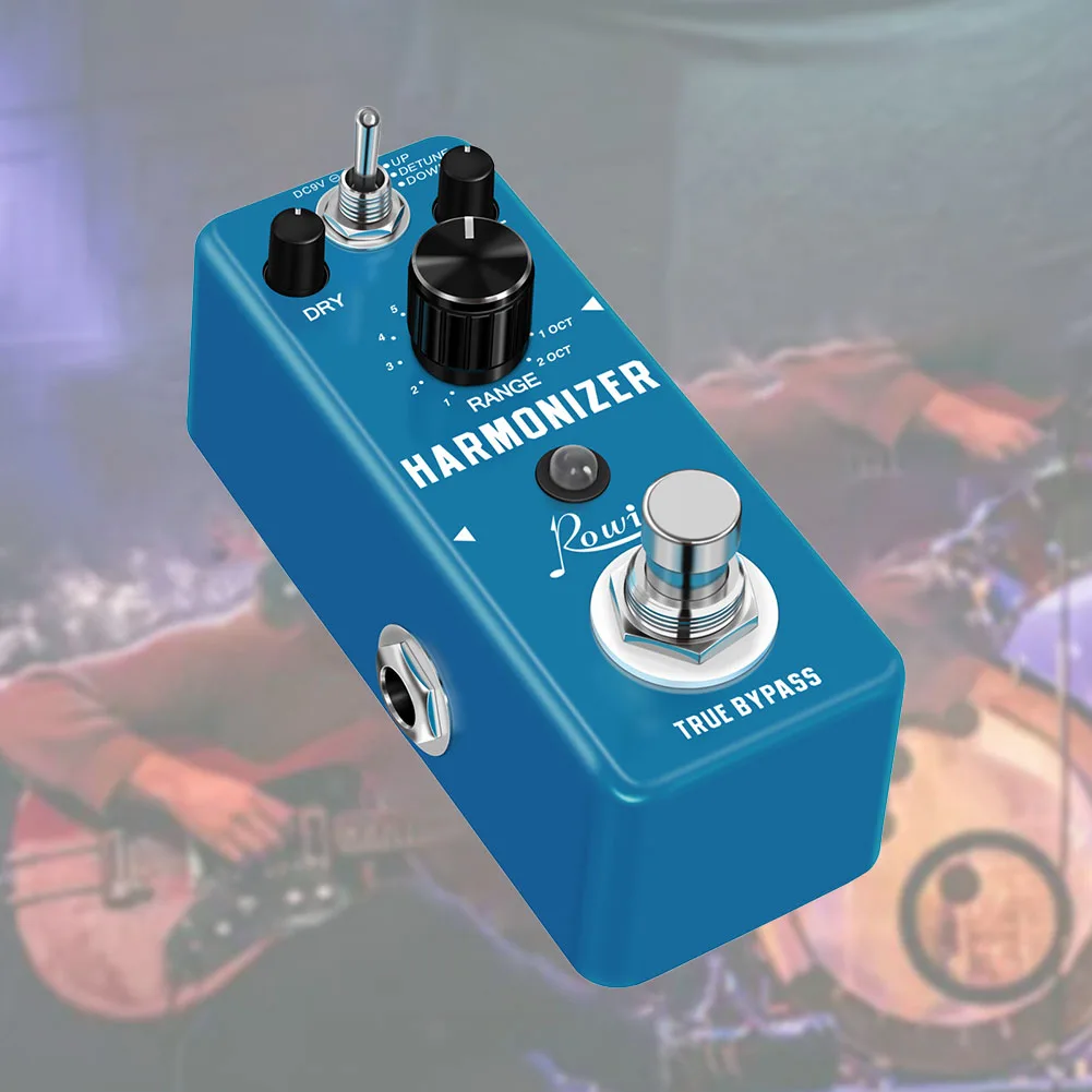 Rowin LEF-3807 pedal harmonizador de guitarra pedais de efeito de passo digital sinal original criar harmonia/mudança de passo/detune true bypass