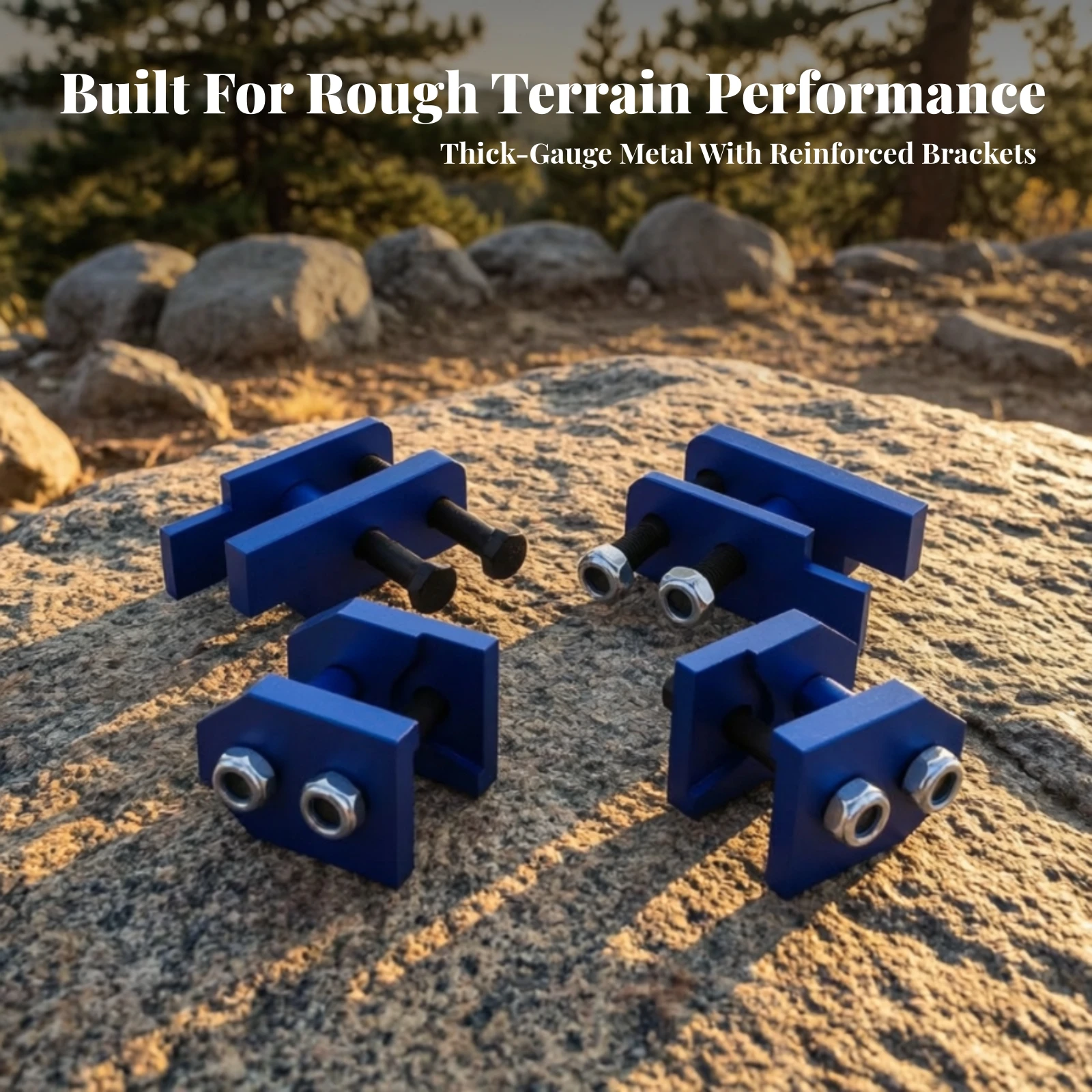 2 Inch Lift Kit Bolt-on Chassis Lift Kit Hardware Trail Heavy-Duty for Trail Riding