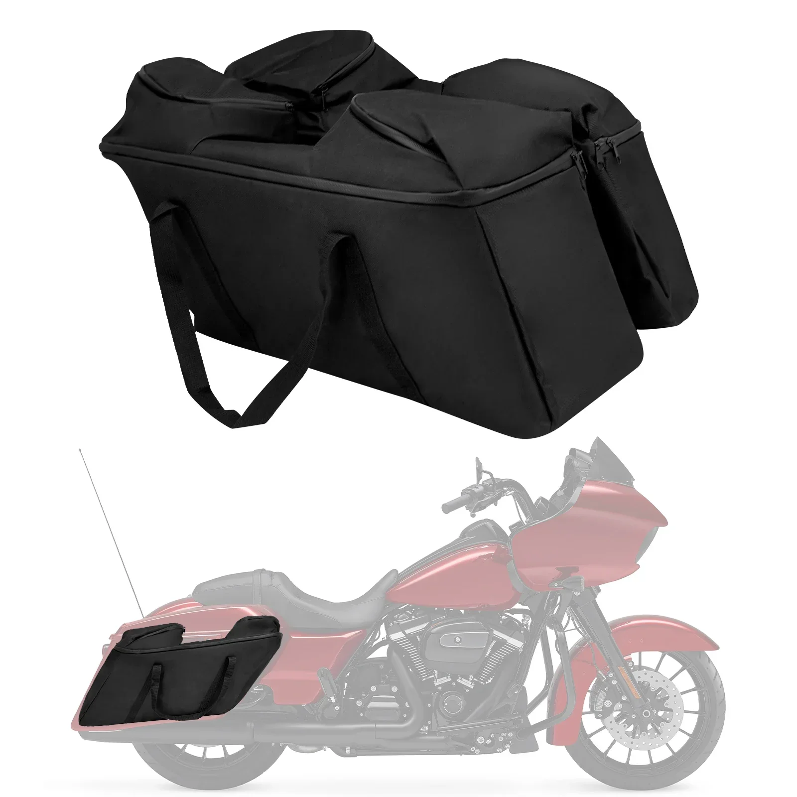 Motorcycle Tool Side Bags Luggage Tour Pack Saddlebag Waterproof For Harley Touring Road Electra Street Glide FLTR FLHT 1993-UP