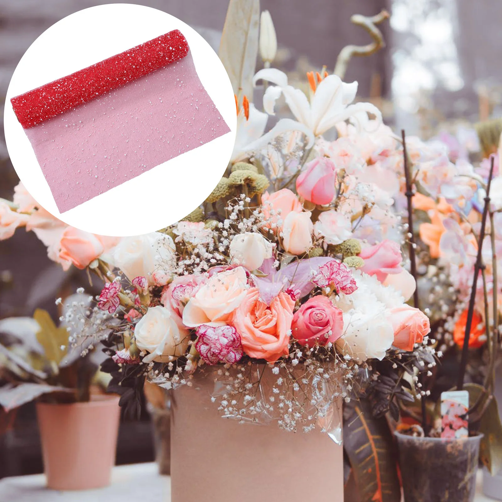 

Premium Snow Design Flower Wrapping Gauze Durable Bouquet Packaging Material DIY Flower Supplies Gift Wrapping Decoration