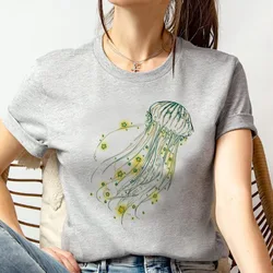 Jellyfish Tee women streetwear funny tshirt female graphic clothes