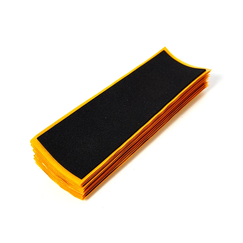 C 10PCS new Wooden Fingerboard Deck Uncut Tape Stickers Black Foam Grip Tape Stickers