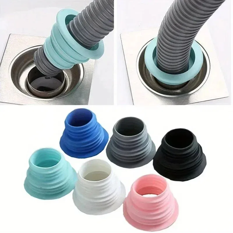 2026 Sewer Seal Ring Kitchen Pipe Deodorant Sealing Plug Floor Drain Seal Washing Machine Drain Pipe