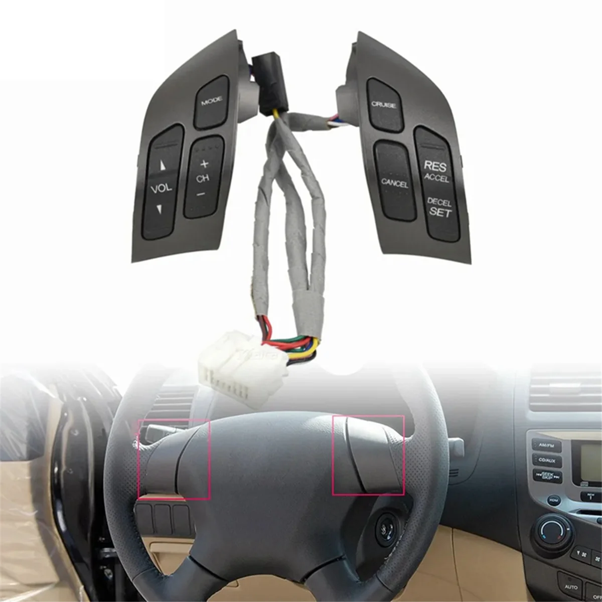 Auto Steering Wheel Key Switch Audio Control Button Suitable 35880-SDB-A01 for Honda Accord