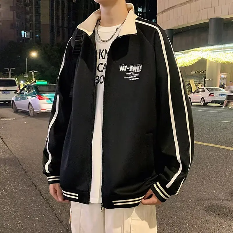 Embroidered baseball jacket for boys in spring and autumn, new loose and trendy brand, student youth jacket jacket