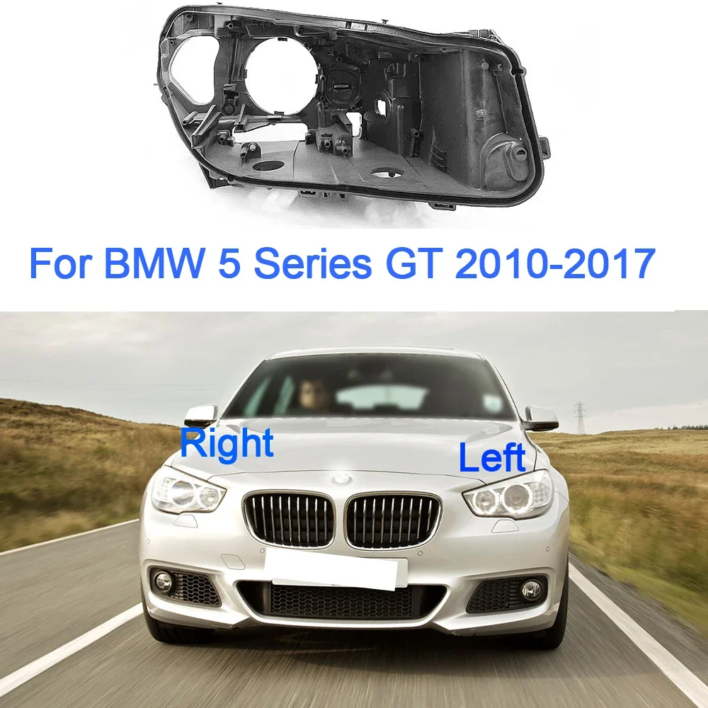For BMW 5series GT 2010 2011 2012 2013 2014 2015 2016 2017 Headlight Housing Replace original Headlamp Base Rear Casing