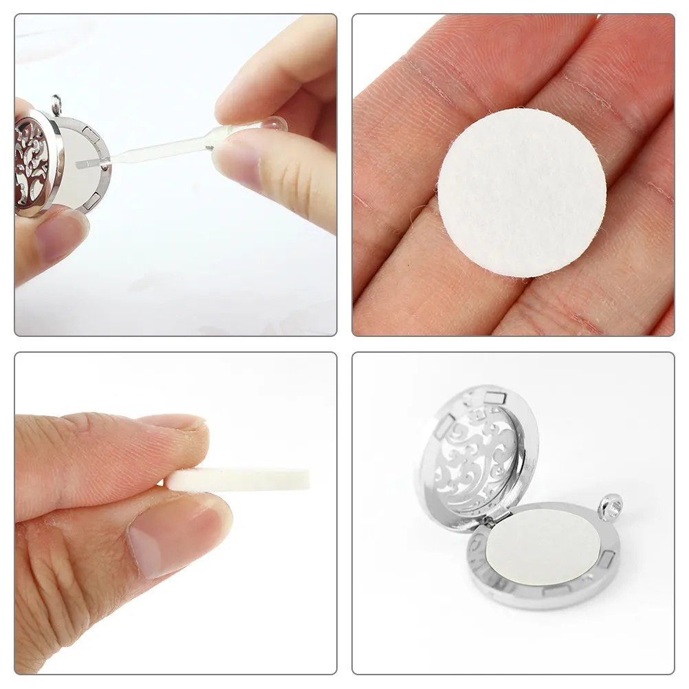 

200 шт. хлопковых подушечек для диффузора эфирных масел, сменные, для ароматерапии, компактные, для кулонов-диффузоров, аксессуары для домашнего использования