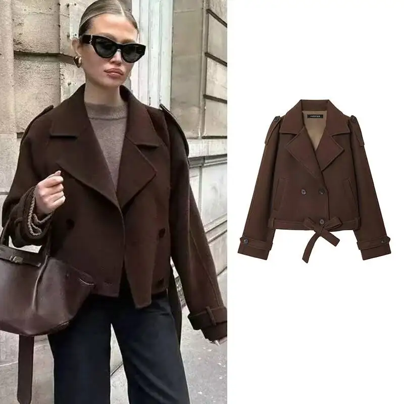 

Winter 2026 New Fashion Loose Elegant Short Women's Jackets Chic Street Travel Joker Youth Outerwear Coats