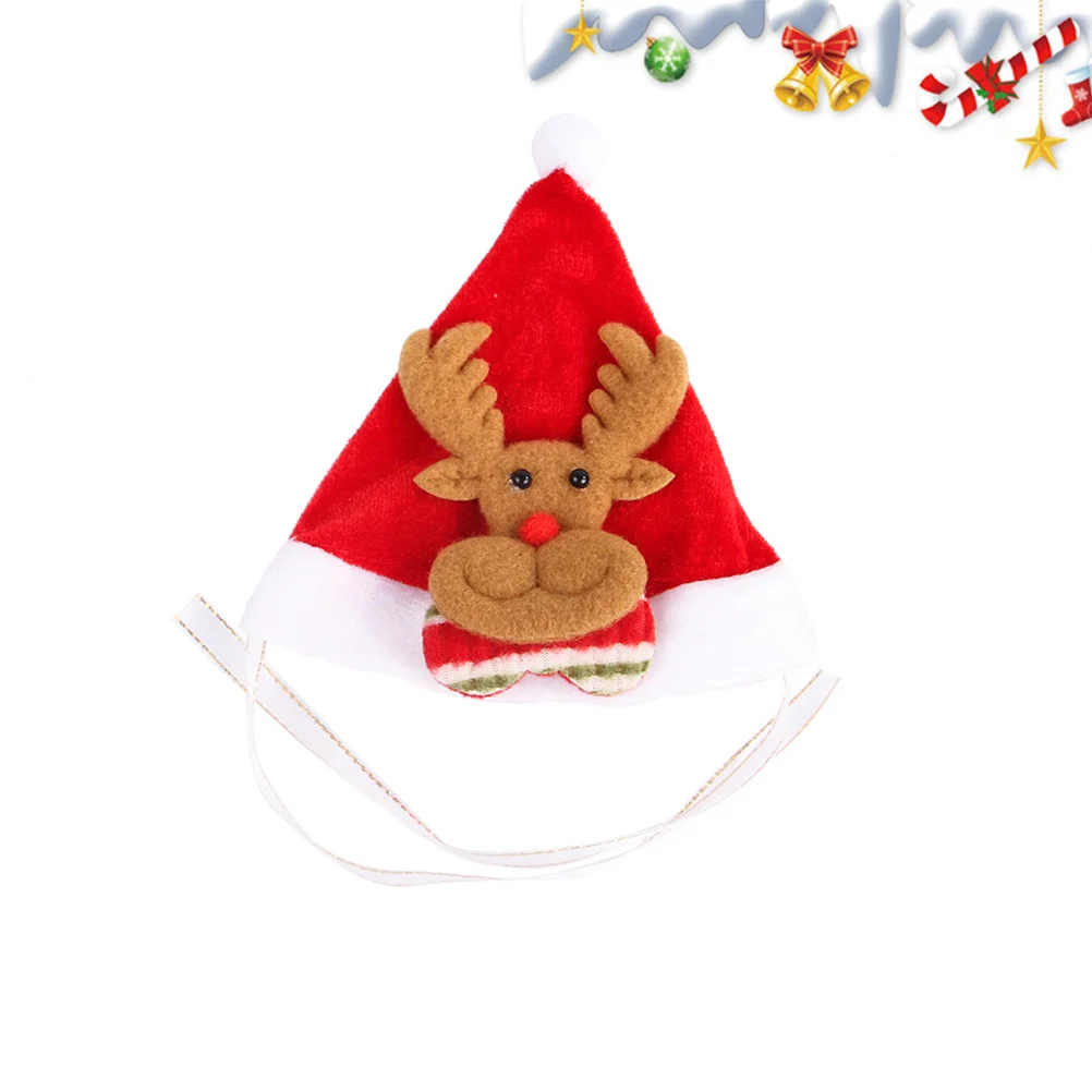 

1Pcs Xmas Pet Hat Christmas Costume for Cat Dog Holiday Party Outfit Trendy Headwear Fun Festive Look Average Size