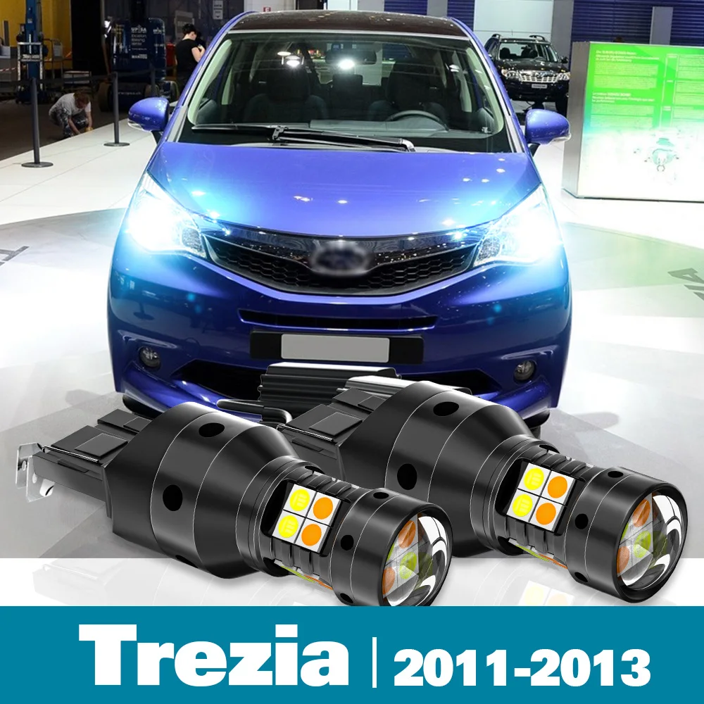 

2pcs LED Dual Mode Turn Signal+Daytime Running Light DRL Canbus For Subaru Trezia Accessories 2011 2012 2013