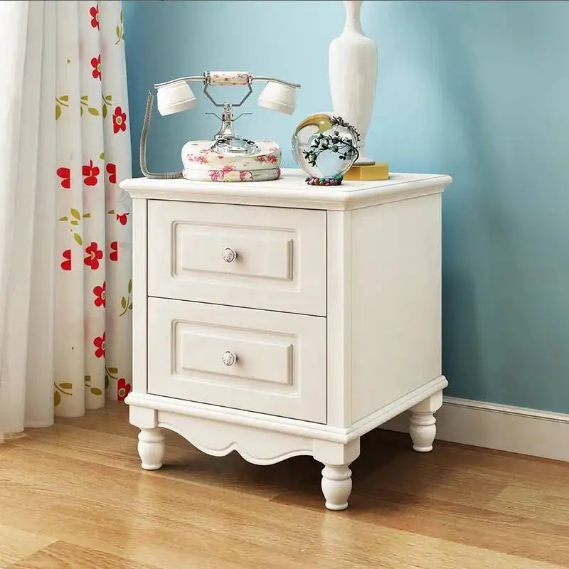 

Large Wooden Nightstands European Cream French Design Unique Nightstands Living Room Modern Mesilla De Noche Home Furniture