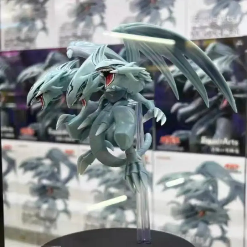 

100% Genuine Yu-Gi-Oh! Duel Monsters Neo Blue-Eyes Ultimate Dragon Pvc Desktop Ornament Collector Figurine Toys Gift In Stock